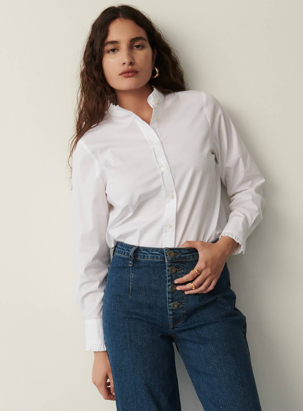 FINERY Tally Wide Leg Jeans 34 - Image 2